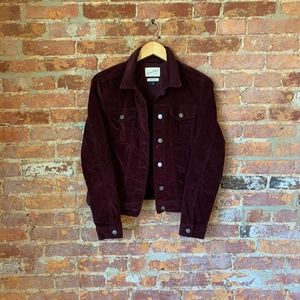Universal Thread Burgundy "Velvet" Jacket